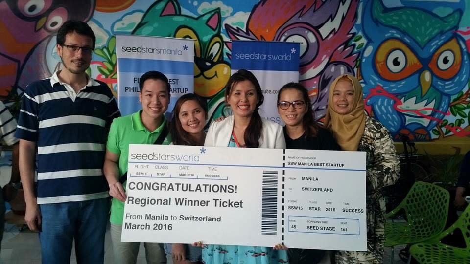 Winning Seedstars World Manila 2015 with some of GMH's kitchen merchants 